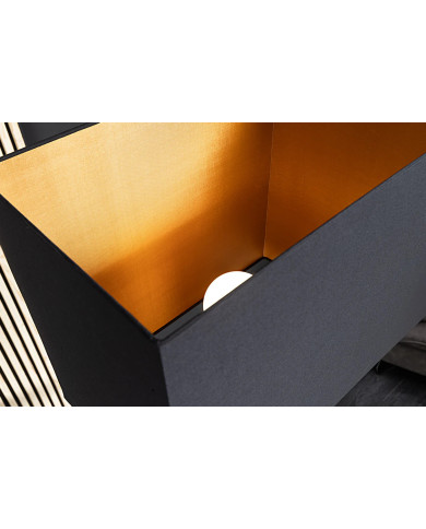 Lampadaire Sculptural Bois Naturel & Métal 166 cm Canyon