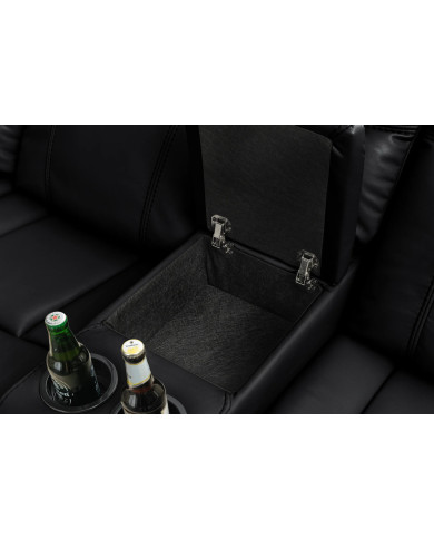 Fauteuil de cinéma 5 places relax cuir écologique noir Cannes 5