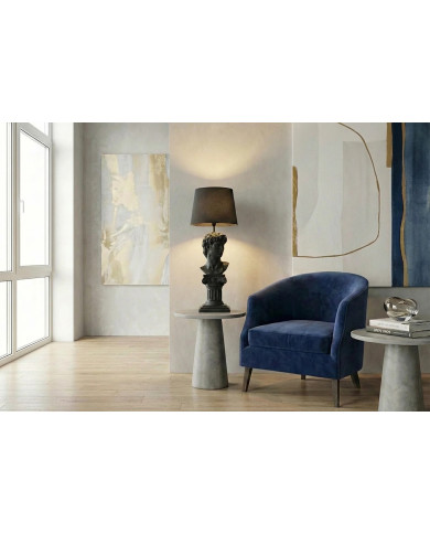 Lampe Sculpture L'AURIGE 72cm Noire | Design Chic Mobili & Co