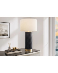Lampe Céramique VENDÔME 70cm Noir et Or | Chic Mobili & Co