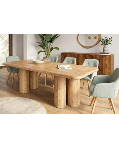 Table Manguier BAOBAB 240cm | 6 Pieds Troncs Design Unique