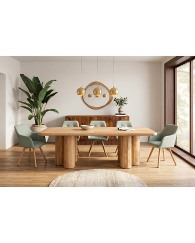 Table Manguier BAOBAB 240cm | 6 Pieds Troncs Design Unique