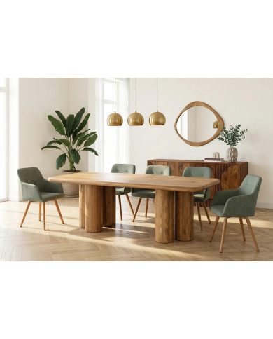 Table Manguier BAOBAB 240cm | 6 Pieds Troncs Design Unique