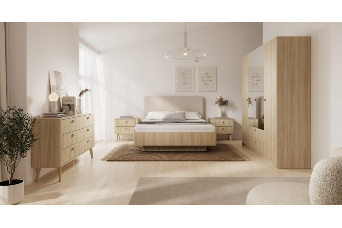 Lit KYOTO 160x200 | Coffre à Vérins & Sommier Offert | Mobili & Co