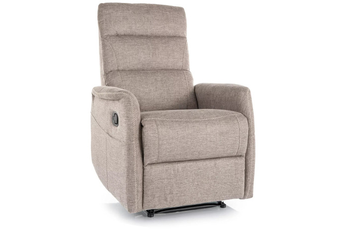 Fauteuil Relax Électrique Massant ELEGANCE - Tissu Beige Brego