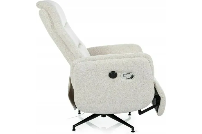 Fauteuil Relax Inclinable Nestor Raven Beige - Confort Premium