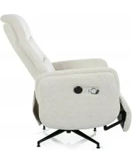 Fauteuil Relax Inclinable Nestor Raven Beige - Confort Premium