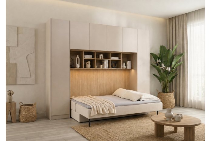 Pont de Lit avec Canapé Convertible AMBIANCE | Altera Mobilier