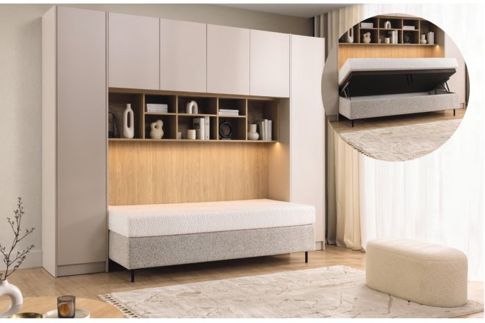 Pont de Lit avec Canapé Convertible AMBIANCE | Altera Mobilier