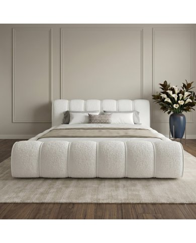 Lit Coffre Adele Design | Sommier+Coffre Rangement Inclus | Altera Mobilier