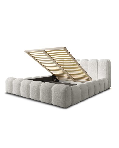 Lit Coffre Adele Design | Sommier+Coffre Rangement Inclus | Altera Mobilier