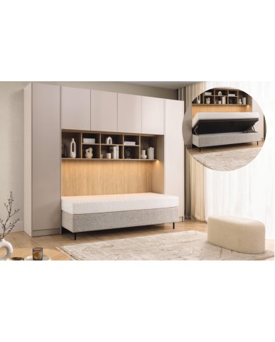 Pont de Lit avec Canapé Convertible AMBIANCE | Altera Mobilier