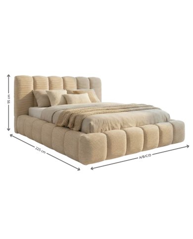 Lit Coffre Sirmione Slim Design | Sommier Inclus | Altera