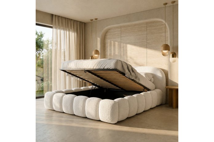 Lit Coffre Firenze Slim Design | Sommier et coffre Inclus | Altera