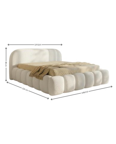 Lit Coffre Firenze Slim Design | Sommier et coffre Inclus | Altera