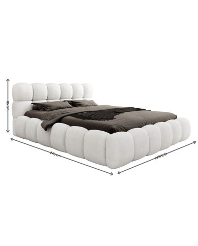 Lit Coffre Cagliari Absolute Design | Sommier et coffre Inclus | Altera