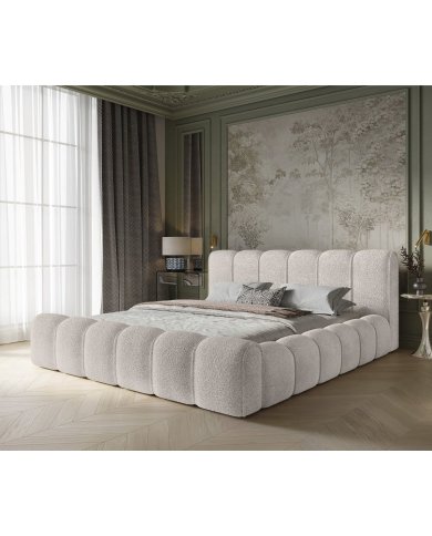 Lit Coffre Adele Design | Sommier+Coffre Rangement Inclus | Altera Mobilier