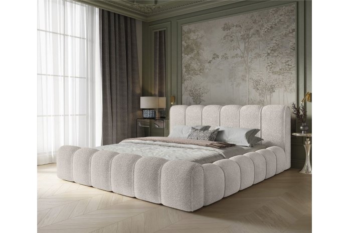 Lit Coffre Adele Design | Sommier+Coffre Rangement Inclus | Altera Mobilier