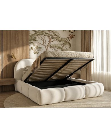 Lit Coffre Verona | Sommier & Rangement Inclus | Altera Mobilier