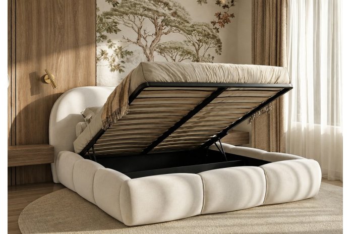 Lit Coffre Verona | Sommier & Rangement Inclus | Altera Mobilier