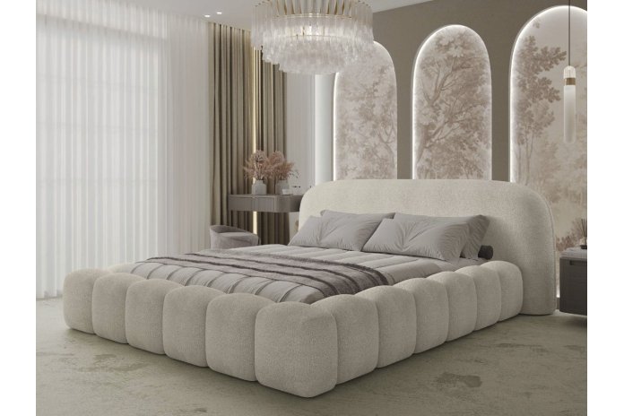 Lit Coffre Orlando Design | Sommier+Coffre Rangement Inclus | Altera Mobilier