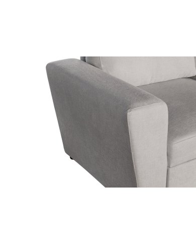 Canapé convertible beige 245 cm avec rangement MALO
