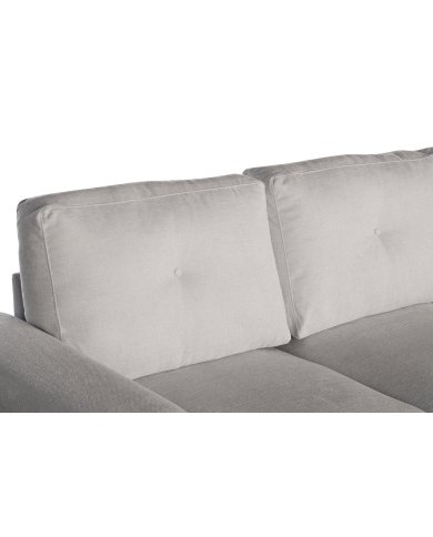 Canapé convertible beige 245 cm avec rangement MALO
