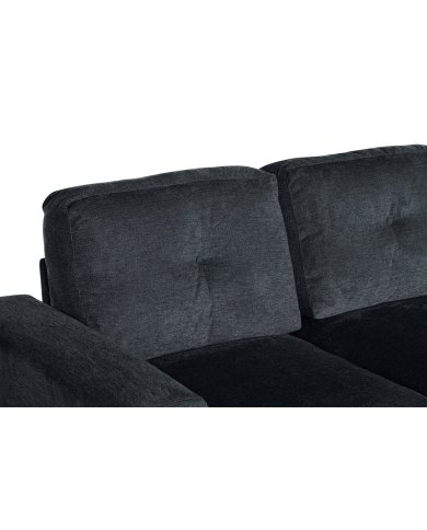 Canapé convertible gris foncé 245 cm avec rangement MALO