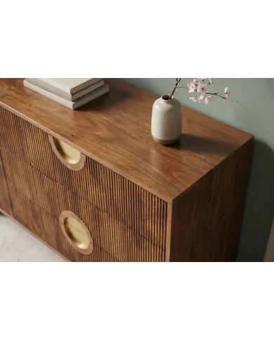 Buffet OSAKA 177cm Manguier et Laiton
