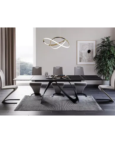 Table extensible plateau céramique italienne 160(240)x90x76 cm Duna