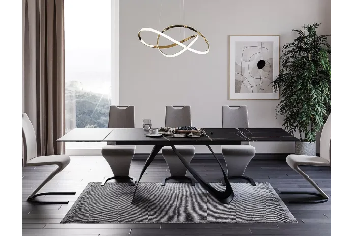 Table extensible plateau céramique italienne 160(240)x90x76 cm Duna