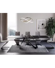 Table extensible plateau céramique italienne 160(240)x90x76 cm Duna