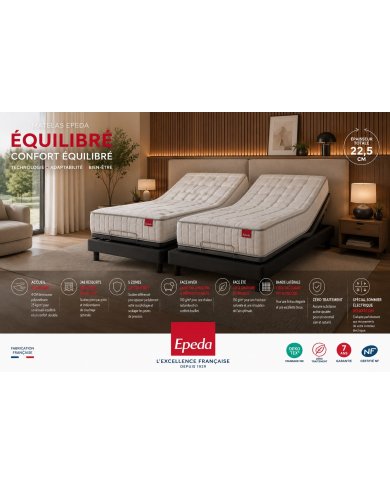 Matelas Relaxation Epéda Élégance Équilibré | Altera Mobilier