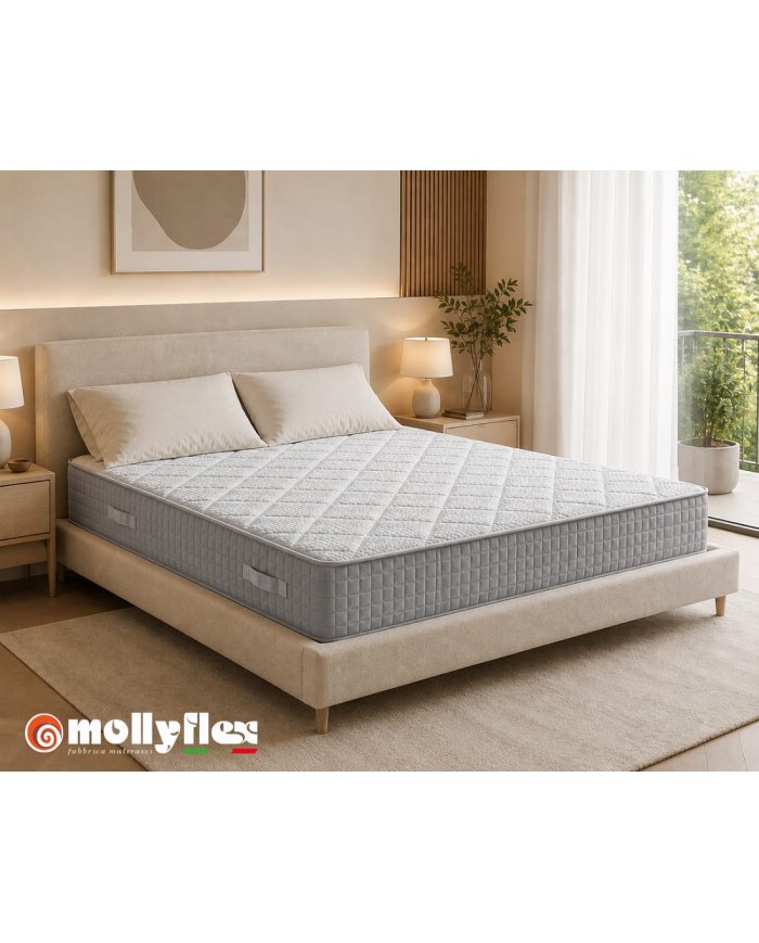 Matelas mémoire de forme & ressorts ensachés 25 cm EDENIA