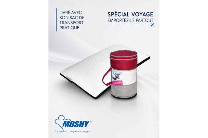 oreiller de voyage Nomad Par Moshy  emportez le partout