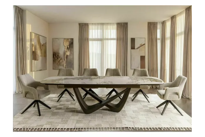 Table extensible plateau céramique 200(290)x98x77 cm Maranello