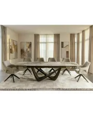 Table extensible plateau céramique 200(290)x98x77 cm Maranello