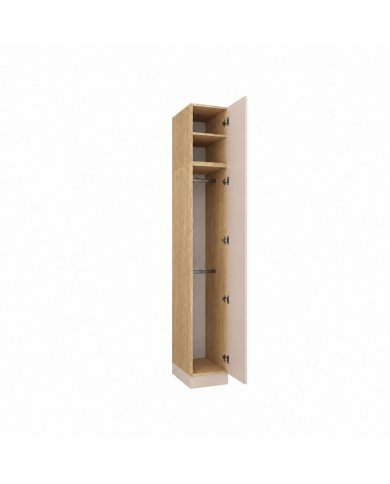 Armoire avec une porte et double penderie 35 cm cachemire Ambiance