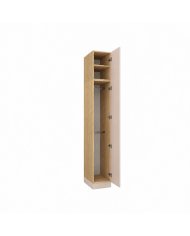 Armoire avec une porte et double penderie 35 cm cachemire Ambiance