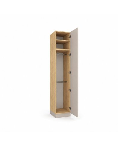 Armoire une porte double penderie 45 cm cachemire Ambiance
