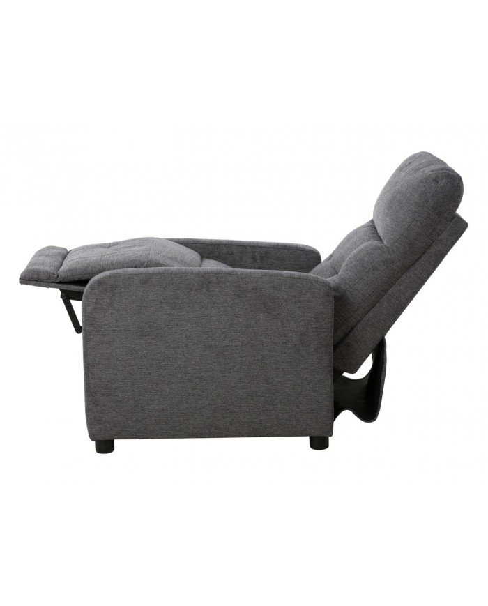 Offre Exceptionnelle ! Fauteuil avec fonction relaxation ultra confort gris Monta