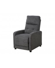 Fauteuil Inclinable manuel Tissu Velours gris Brego 18 - Lotus