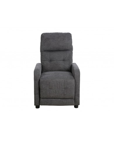 Fauteuil Inclinable manuel Tissu Velours gris Brego 18 - Lotus