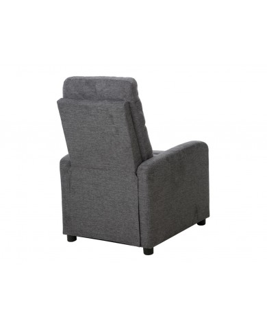 Fauteuil Inclinable manuel Tissu Velours gris Brego 18 - Lotus