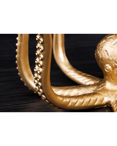 Table d'Appoint Lampe Pieuvre Dorée 50cm 50 cm Kraken