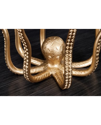 Table d'Appoint Lampe Pieuvre Dorée 50cm 50 cm Kraken