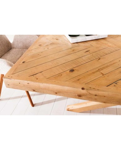 Table à manger en bois massif de pin 80 mm 160x90x78 cm FOREST