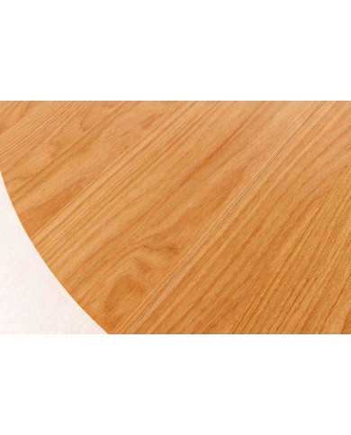 Table Ronde Extensible Chêne Naturel ARBOREA | Ø120 à 200 cm
