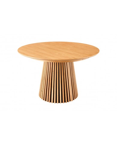 Table Ronde Extensible Chêne Naturel ARBOREA | Ø120 à 200 cm