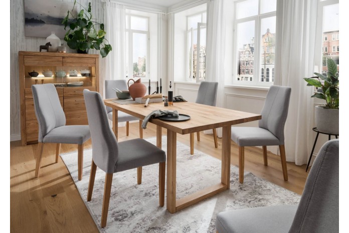 Table chêne massif Huilé transparent 200 x 100 cm Collection Prestige II